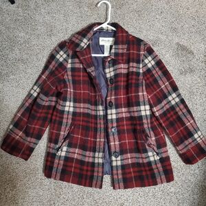 Eddie Bauer Red and Black Plaid Jacket